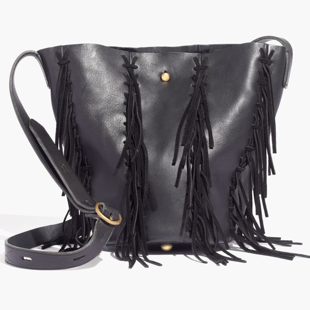 Madewell Bucket Monterey Fringe Bag